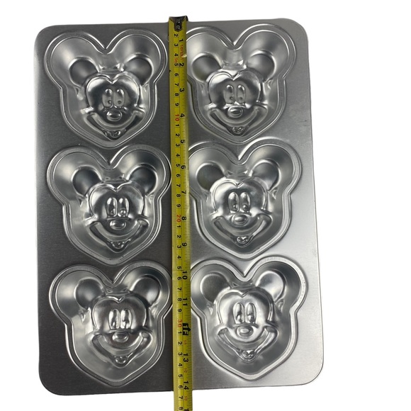 Disney 1995 Wilton Mickey Mouse Head Mini Cake Mold Baking Pan - Picture 4 of 8